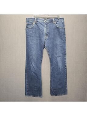 Levi's 517 Men’s Bootcut Jeans 36x30 Dark Wash Blue Denim Western 517-0216 VGC